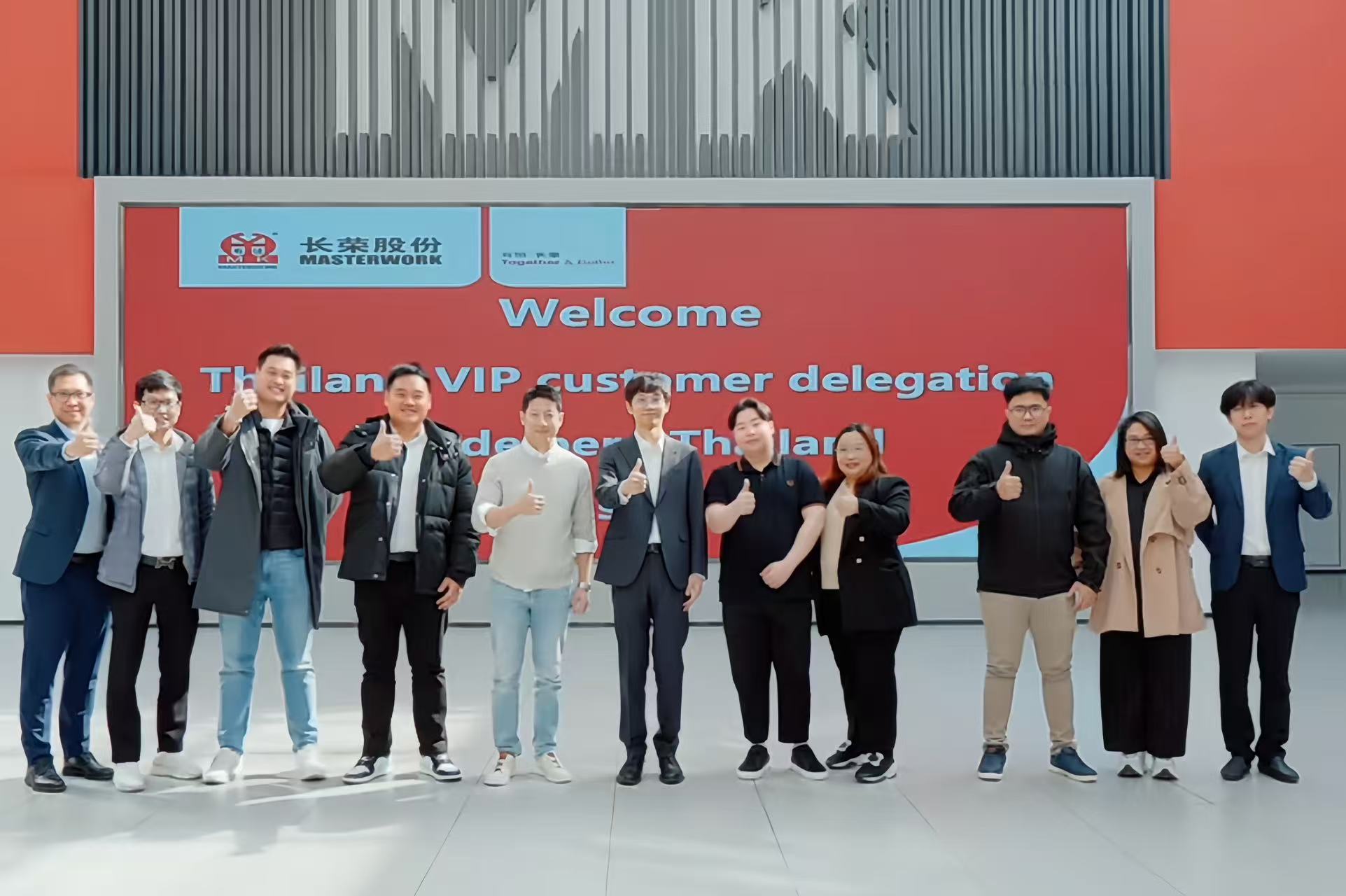 海德堡泰国客户团打卡凯时尊龙人生就是博集团，扩大“国际朋友圈”